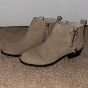 Franco Sarto Suede Ankle Booties